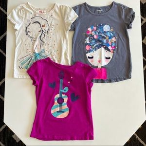 Bundle of tees: girls and guitar